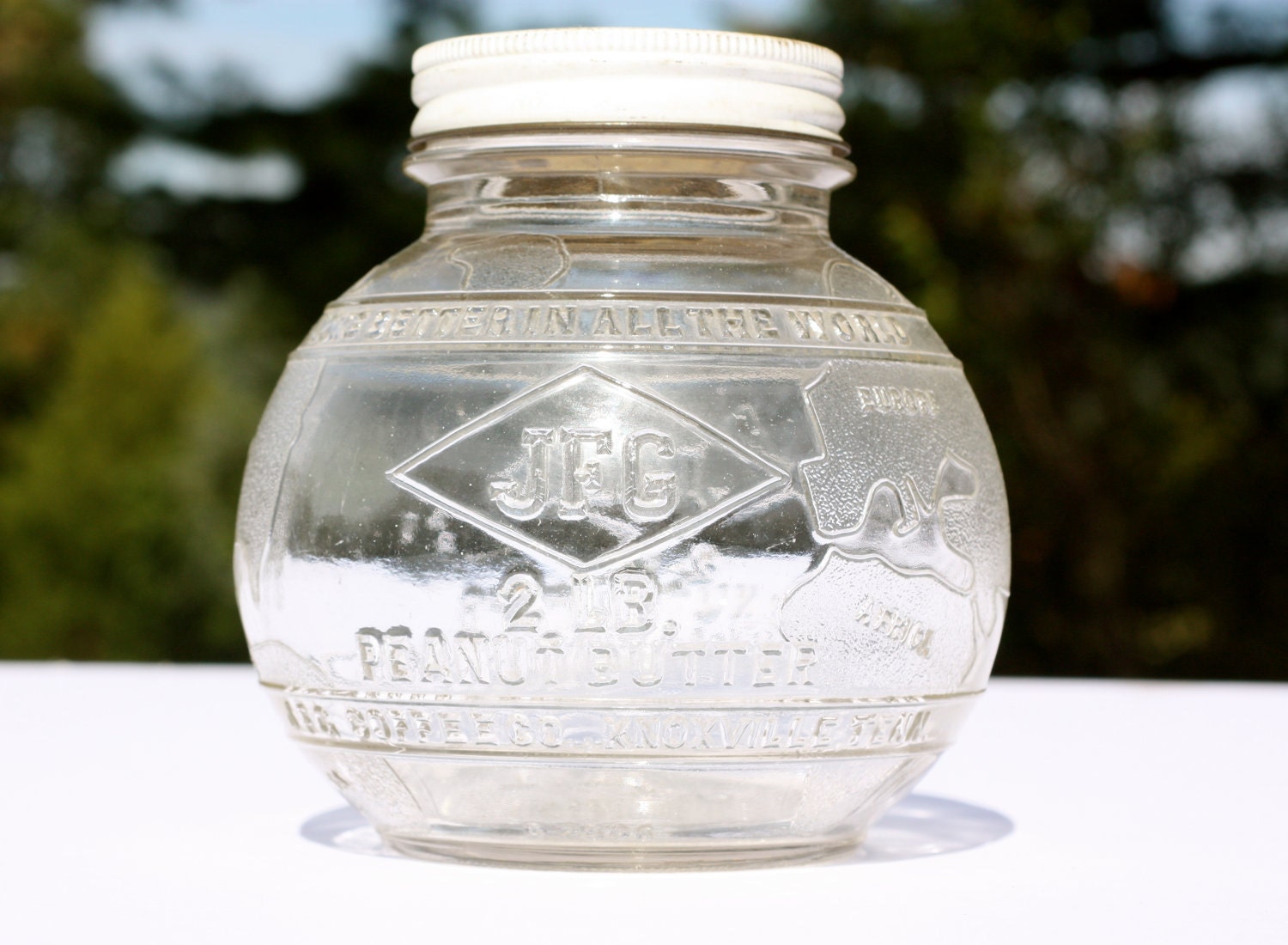 JFG Peanut Butter Globe Jar 2 lb.