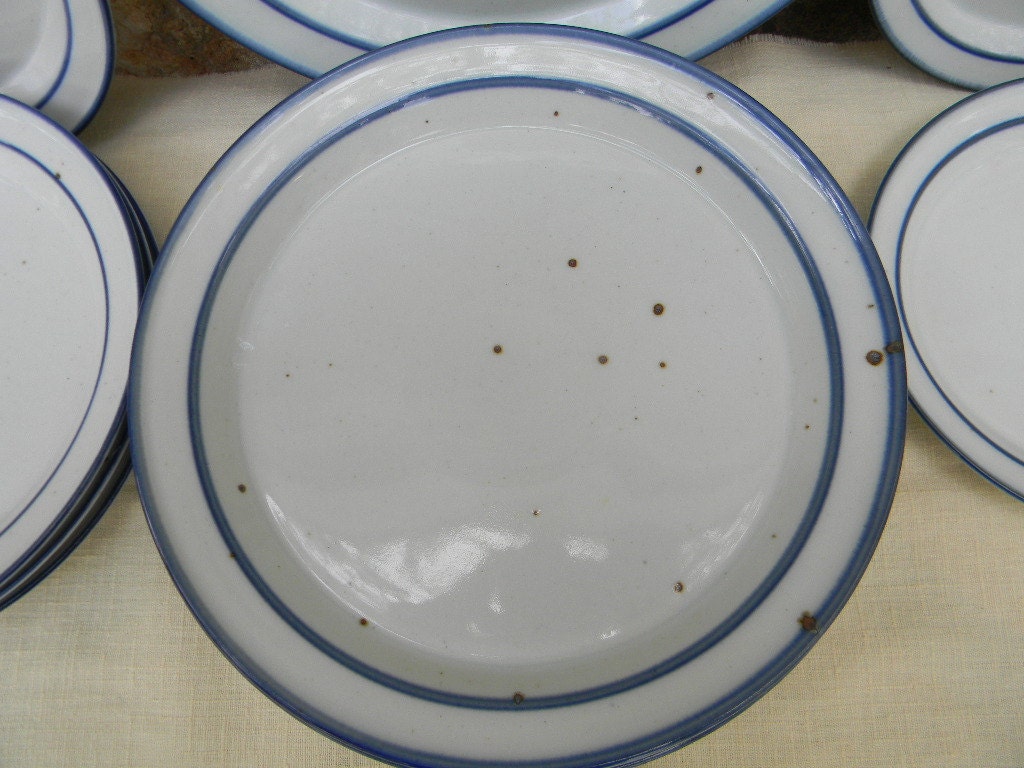 Reserved for Katya Vintage Dansk Blue Mist pattern Dinnerware
