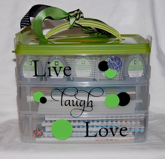 Items similar to Cricut Cartridge Storage Case Organizer.......Scrapbooking Organizer Case on Etsy