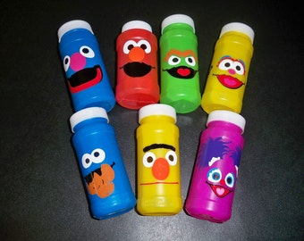 SESAME STREET BIRTHDAY party favor bubbles (price is for a set of 5)