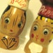 SALE Napco Wooden Chef Googly-Eyed Salt & Pepper Shakers Hand Painted Made In Japan