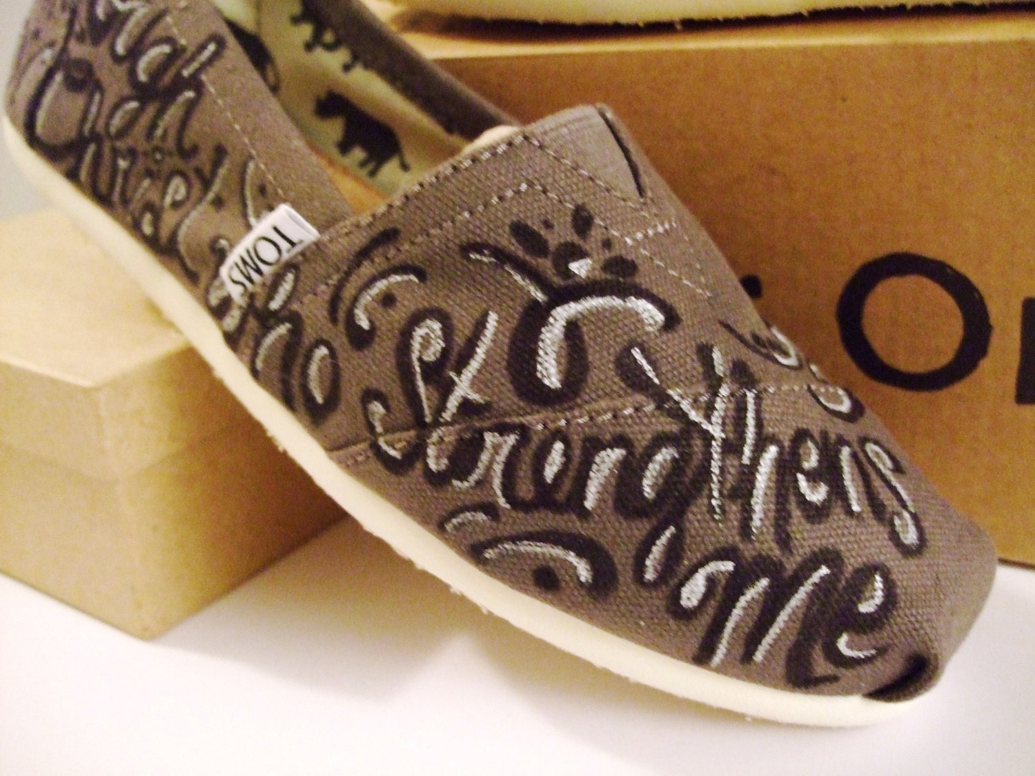 Bible Verse Custom painted TOMS Shoes