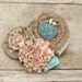 Vintage Wrist Corsage or Hair Clip. Laura Ashley Inspired Fabrics.