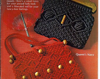 The Macrame Pursemaker 14 Attractive Designs: Macrame Pattern Book 7228