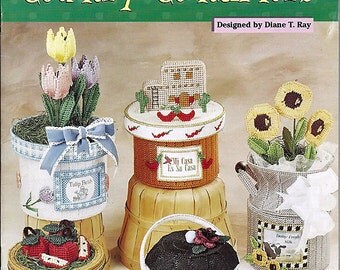 Country ContainersPlastic Canvas Pattern The Needlecraft Shop 993076