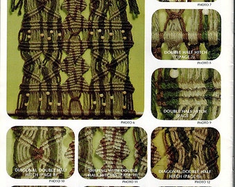 Basic Macrame Instructions Macrame Pattern Book no. 9641