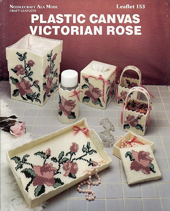 Plastic Canvas Victorian Rose Pattern Needlecraft Ala Mode