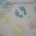 handprint footprint receiving blanket extra large
