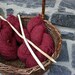 Rustic Oak Knitting Needles - Handmade Eco-Friendly, Yarn Weight Bulky to Super Bulky