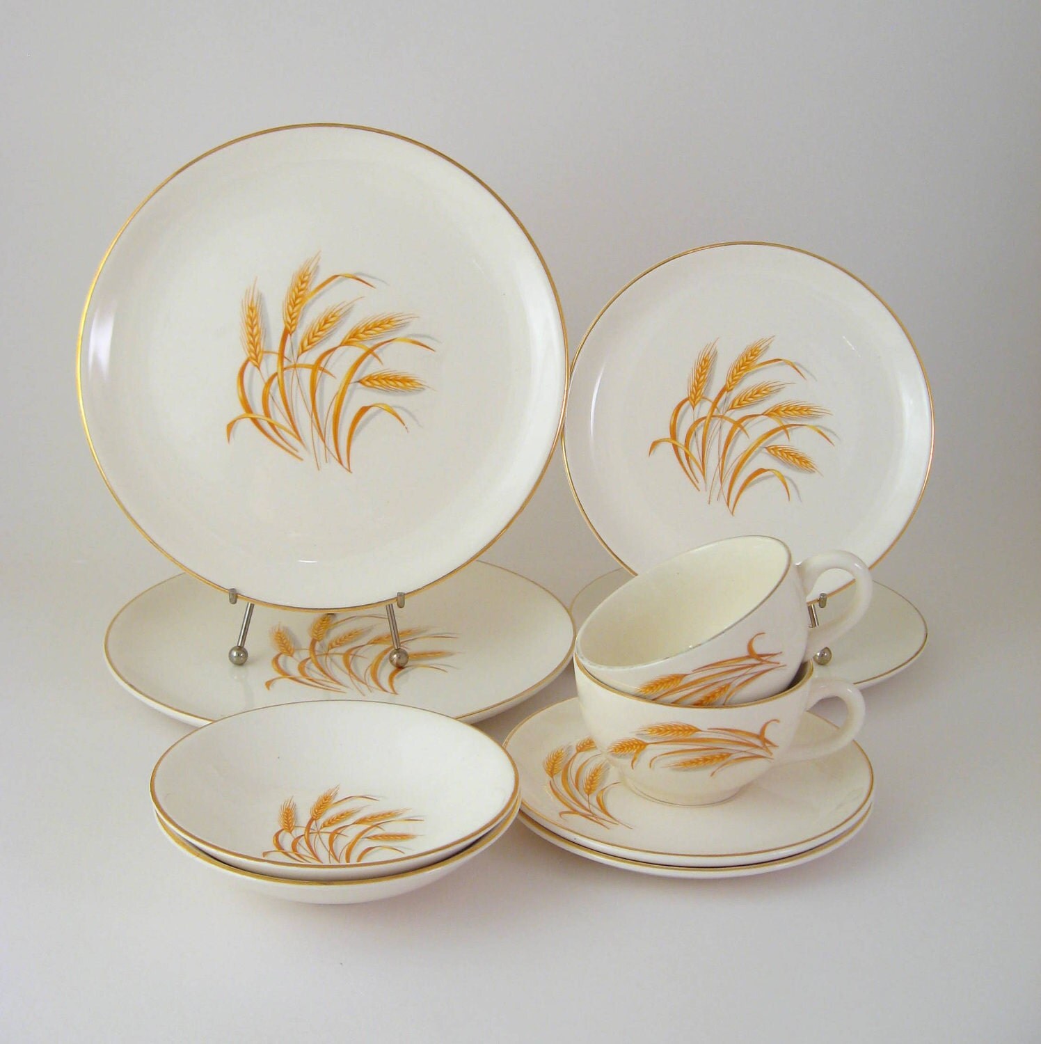 Vintage Dinnerware Set Service for 2 Homer by WoolTrousers ...