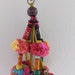 1 Thai Hill Tribe Vintage Pompoms-charms-handmade,pompoms wind charms,tags