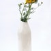 Ceramic diagonal vase white