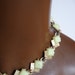 Vintage creamy yellow and gold link costume jewelry