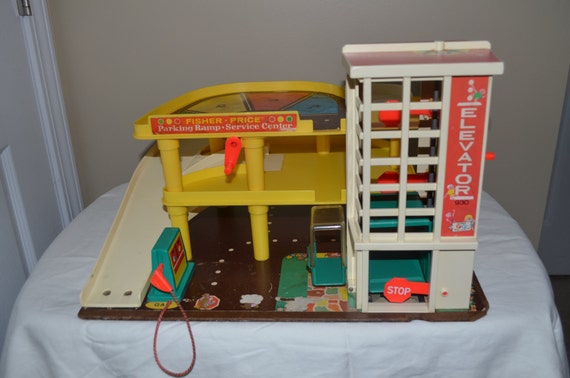 fisher price car garage vintage