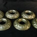 Vintage Lighting Set of Six Bulb Collars for Ceiling Fixture or Sconce