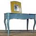 Collectible Vintage 1950'S Tin Doll Vanity With Mirror