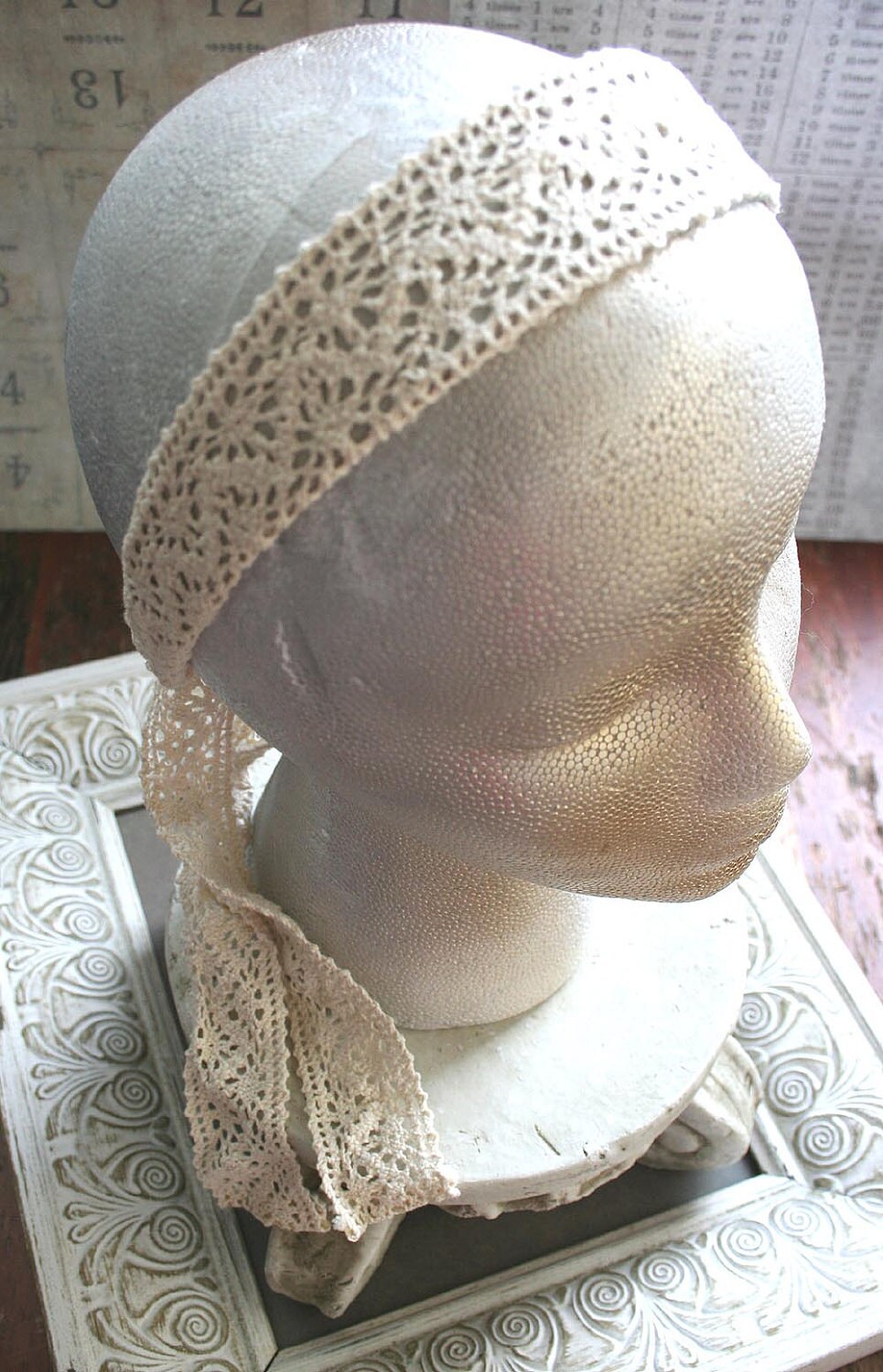 Boho lace headband HEIRLOOM LACE boho bohemian hippie cluny