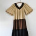 60s vintage/ Earthen Tiered comfy Dress