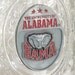 Redneck Wine Glass - Cowgirl Cocktails ALABAMA CRIMSON Tide football w/ feather boa