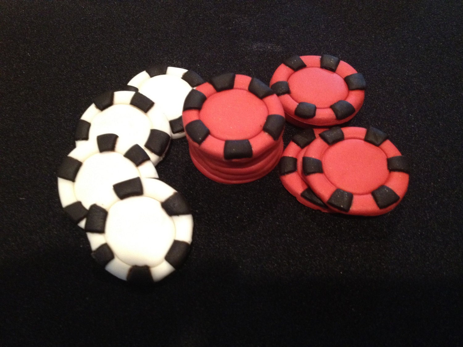 Fondant Poker/Casino Chips by sweettemptationsny on Etsy