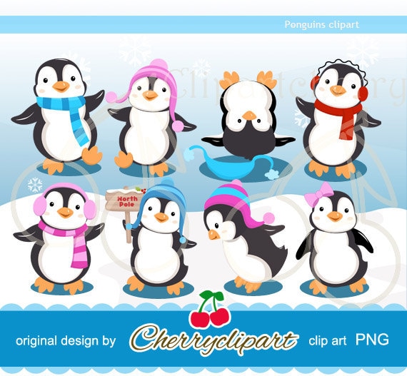 free girl penguin clip art - photo #50