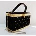 FARNELL Paris Vintage Studded Velvet Box Bag
