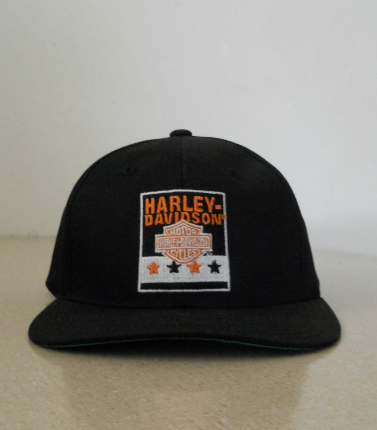 Harley Davidson Snapback Biker Hat / Cap Embroidered Vintage