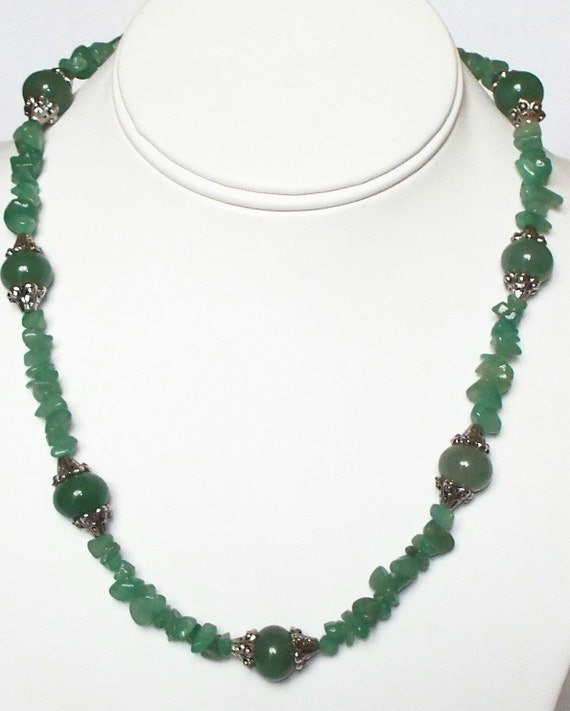 Items similar to Key West - Green Jade Gemstone Necklace on Etsy