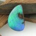 Solid Australian Boulder Opal - 6.76cts - 18.3mm x 10.7mm - Green, Blue, Purple Flashes