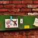 Vintage Industrial Chippy Green Metal Magnetic Memo Clip Board - Industrial Wall Art