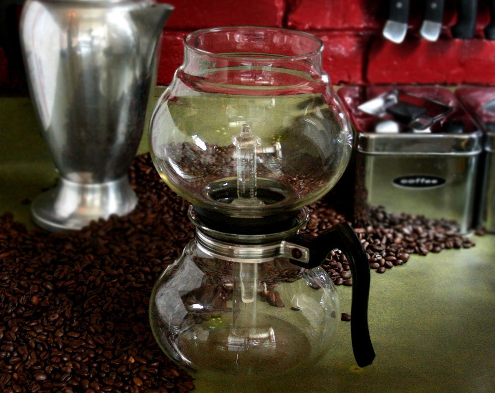 Vintage 1950s Cory 8 Cup Glass Vacuum Coffee Maker DRU/DRL