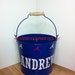 PERSONALIZED BUCKET 5 QUART-Baseball- Atlanta Braves-Baby Shower- Birthday