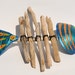 Tropical Wall Art, Blue Driftwood Fish with Tail, All Things Coastal Cottage Home Decor