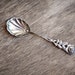 Gorgeous Rose Handle Silver Sugar spoon - Antiko 100 - German silver spoon - vintage spoon - wedding dessert spoon