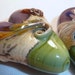 Heart Shaped Organic Lampwork Beads . Focal Beads . by Lori Davidson . Very Glassy Gifts