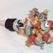 Mexican Fiesta . Beaded Wine Bottle Stopper . by Lori Davidson . Very Glassy Gifts