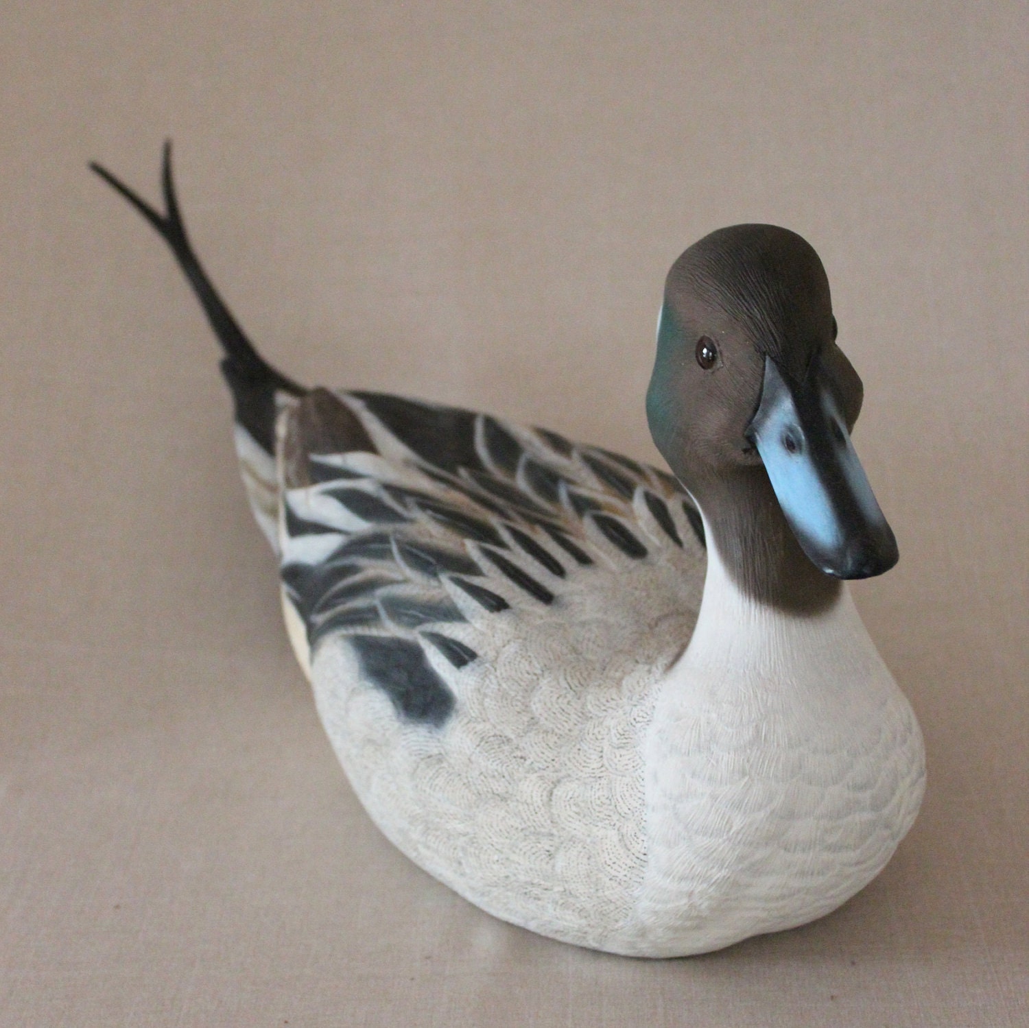 Duck Carving Hand Carved Northern Pintail