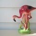 Vintage Ceramic Pink Flamingo Figurine, Made in Japan, Cute Collectible 1950s Kitsch