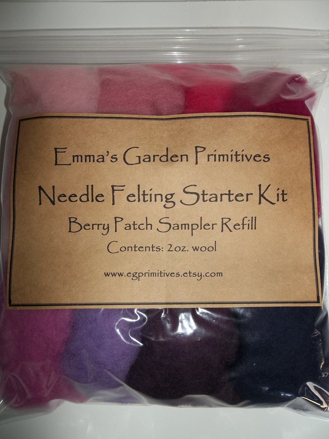 Needle Felting Wool Needle Felting Starter Kit Berry Patch
