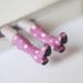 SALE! Purple rainboots bookmark with white dots. Legs in the book. Pastel gift for her.