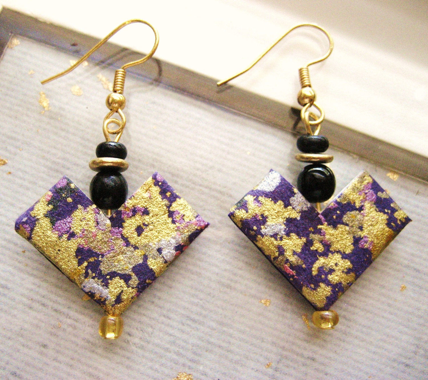 Washi paper earrings Clearance