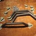 RESERVED FOR PAUL Midcentury Industrial Drawer Handles - Architectural Design Element