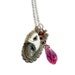 Handmade Pink Crystal Masquerade Necklace