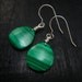 Genuine Malachite Teardrop Earrings