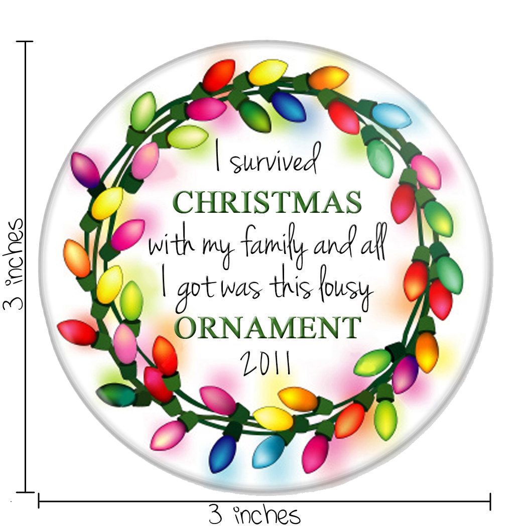 Gag Gift for Family Christmas Ornament by