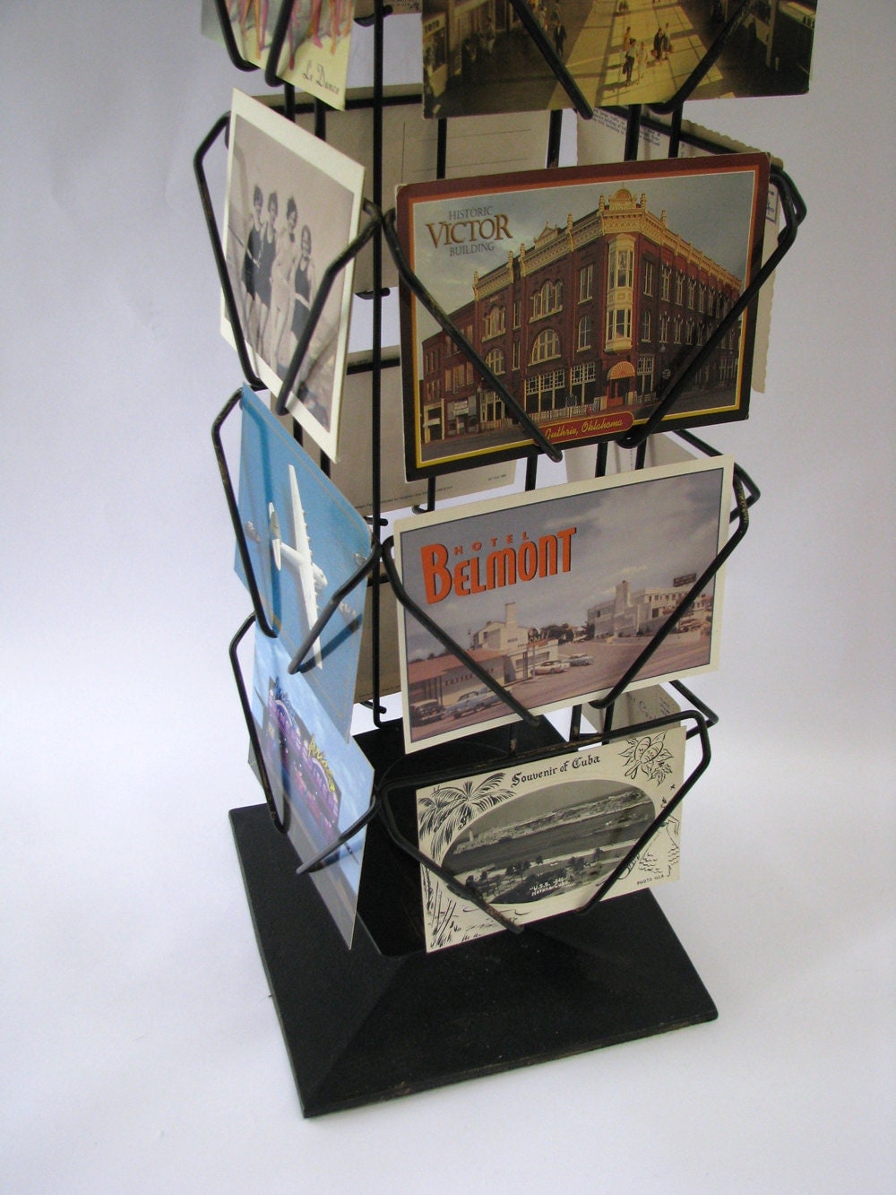 ReservedVintage Spinning Postcard Rack Industrial Card