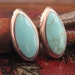 Sterling Silver mexican robin's egg blue turquoise stud earrings