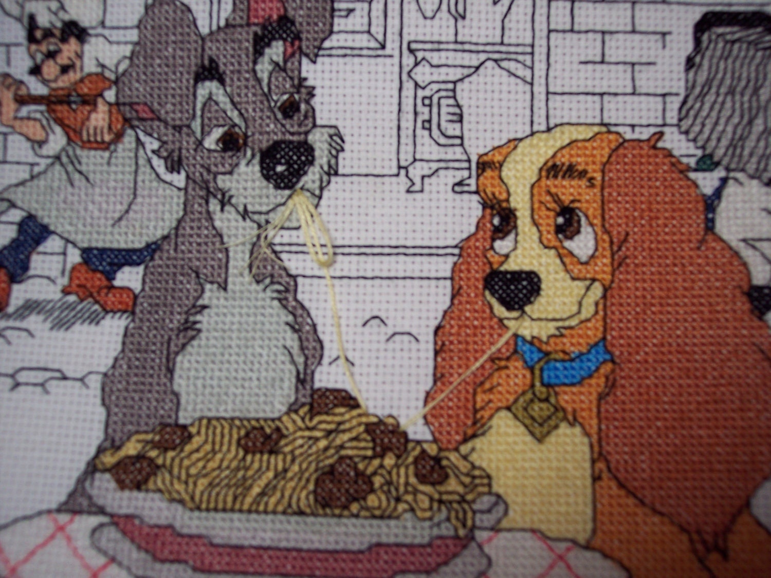 Disney Lady and the Tramp Cross Stitch