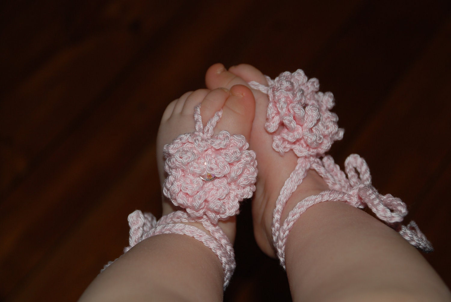 PATTERN Crochet Barefoot Baby Sandals by Nogginsandnapes on Etsy