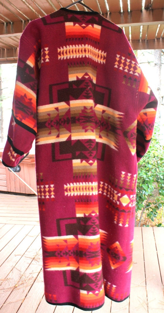 Vintage Native American Pendleton Blanket Coat by SweetRepass